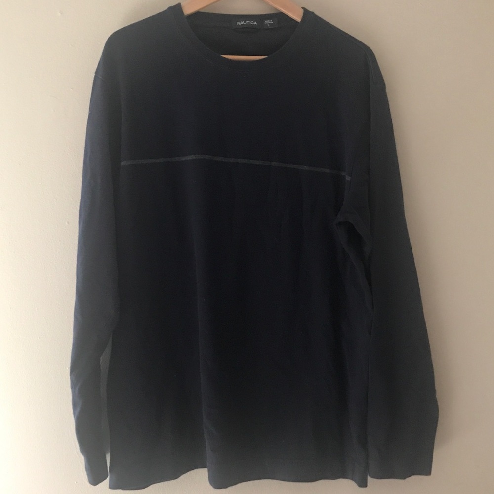 ⭐️3/$10 Navy Blue Nautica Long Sleeve